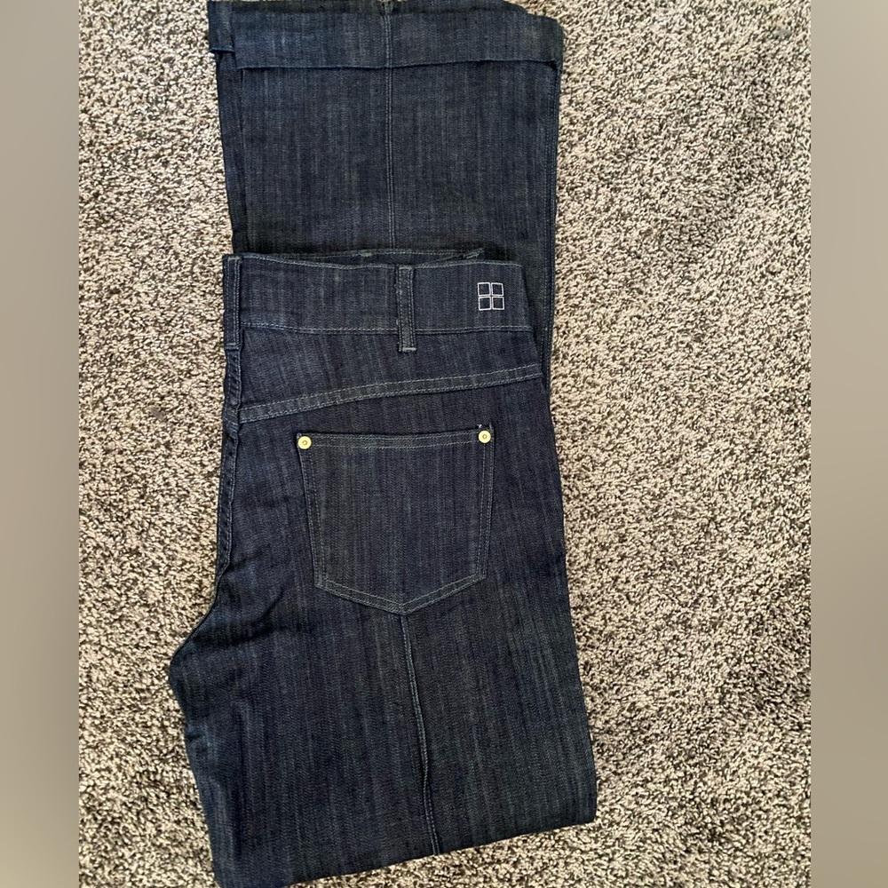 Salt Works Jeans 31 Green Street Bootcut Dark Blue Stretch Denim Boot Cut 12